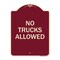 Signmission Parking Lot No Trucks Allowed Heavy-Gauge Aluminum Architectural Sign, 24" x 18", BU-1824-23419 A-DES-BU-1824-23419 - alternate 1